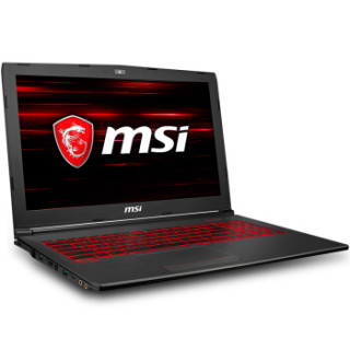 msi 微星 GV62 8RD-094CN 15.6英寸游戏本笔记本电脑 (黑色、I5-8300H、128GB+1TB、8GB、GTX1050Ti)