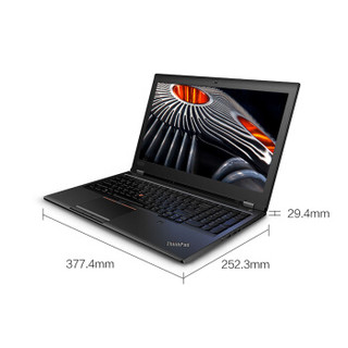 Lenovo 联想 P52 15.6英寸移动工作站笔记本 (i7-8750H、256GB SSD+1TB、8GB、NVIDIA Quadro P1000 4GB)