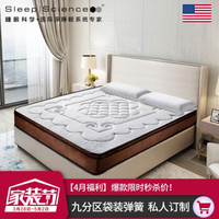 Sleep Science美国睡眠科学AIRMAX II乳胶记忆棉床垫偏硬 AirMax超级透气霸II床垫 90*200*25CM