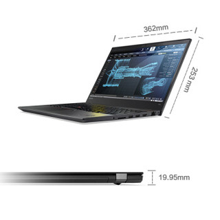 ThinkPad 思考本 T系列 T470 笔记本电脑 (黑色、酷睿i7-6500U、16GB、1TB HDD、940MX)