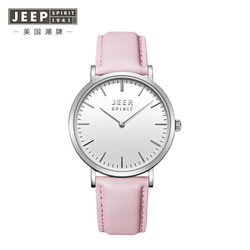 JEEP SPIRIT吉普手表时尚简约皮带石英情侣款女腕表 纯系列 JPS80601