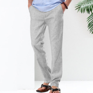 BEVERRY 比菲力 男士 休闲 直筒长裤 14CAX00055011 (M、浅灰色)