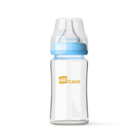 EASYCare 伊斯卡尔 ES935 宽口径吸管奶瓶 240ml 蓝色