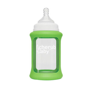 CherubBaby 趣乐贝比 Cherub Baby CHAC240SG 宽口径玻璃奶瓶 240ml 绿色