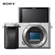  索尼（SONY）ILCE-6400 APS-C微单数码相机Vlog视频 单机身 银色（实时眼部对焦 智能追踪拍摄物体 a6400）　