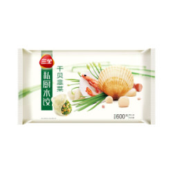 三全 私厨水饺 干贝韭菜口味 600g *11件