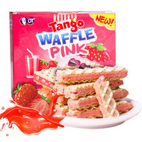 TANGO 天章 咔咔脆威化饼干   草莓味夹心80g盒