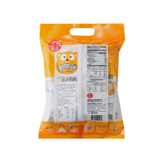 中国台湾 九福动物饼干（牛奶口味）200g 大包装独立小袋出游休闲外带小零食