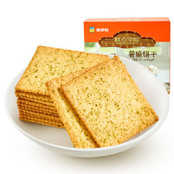 来伊份 海苔味薯脆饼干 薄脆饼干早餐代餐食品休闲零食小吃308g/盒 *3件