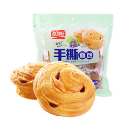 盼盼 手撕面包 早餐饼干糕点休闲零食 葡萄干味480g *11件
