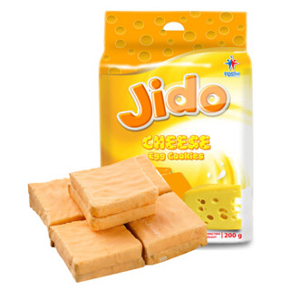 越南进口 季嘟(Jido)奶酪味鸡蛋面包干200g 休闲零食 饼干糕点