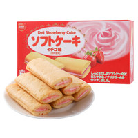 进口蛋糕 得利DELI草莓味夹心蛋糕 零食饼干 早餐糕点 108/盒