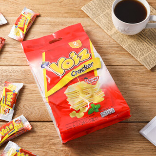 泰国进口 Voiz奶油味夹心饼干  苏打饼 休闲零食 192g/袋