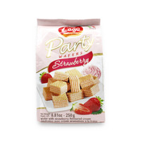 意大利进口 爱利地 Elledi 草莓味威化饼干 休闲零食饼干点心 250g 袋装