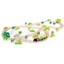 德国(Hape)火车轨道森林历险套儿童轨道玩具早教益智玩具 3岁+ E3713 男孩女孩生日儿童节日礼物 *3件