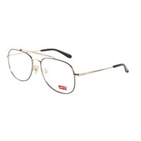 Levis 李维斯 男款金色镜框金色镜腿金属全框光学眼镜架眼镜框 LS05268 C04 BLK-G 57MM