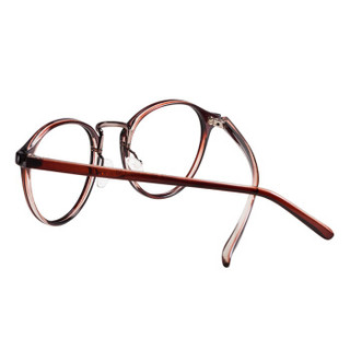 音米（inmix）2197 眼镜架女款近视镜眼镜框潮眼睛框框架复古眼镜 棕色