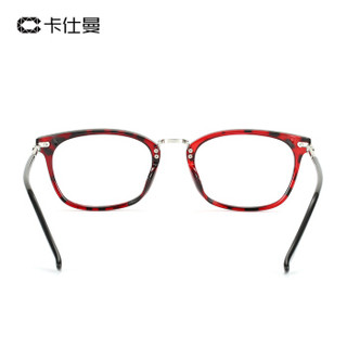 卡仕曼 CAXMAN 近视眼镜框男女款眼镜架韩版复古镜架女光学眼镜 G602 R1-红玳瑁框