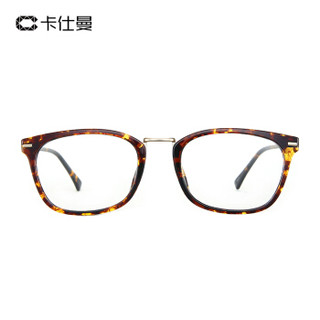 卡仕曼 CAXMAN 近视眼镜框男女款眼镜架韩版复古镜架女光学眼镜 G602 T1-茶玳瑁框