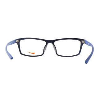 NIKE 耐克 中性款黑色镜框蓝色镜腿板材全框光学眼镜架眼镜框 7919AF 416 54MM