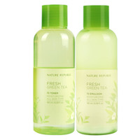 NATURE REPUBLIC 自然共和国 NO3777+NO3778 自然共和国绿茶水乳套组 180ml*2