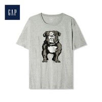 Gap 814475 男装 纯棉斗牛犬图案短袖T恤 *3件