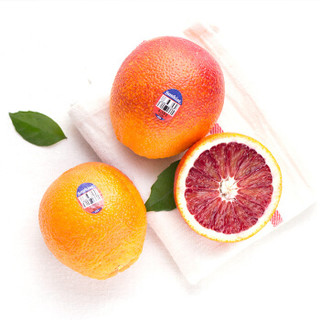 新奇士Sunkist 进口血橙 精选巨果4粒装 单果重约260-310g 新鲜橙子水果