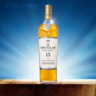 麦卡伦（MACALLAN）15年三桶系列 单一麦芽苏格兰威士忌700ml