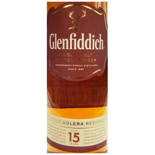 格兰菲迪（GLENFIDDI）15年单一麦芽苏格兰威士忌礼盒（700ml格兰菲迪15年+200ml格兰菲迪18年）