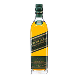 尊尼获加（JOHNNIE WALKER）洋酒 绿方 绿牌15年调配麦芽苏格兰威士忌200ml