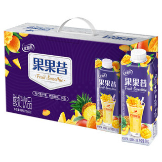 伊利 优酸乳果果昔酸奶饮品芒桃蜜语口味210g*12盒/箱