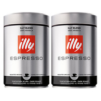 意大利进口 意利（illy）咖啡豆（深度烘焙）250g*2罐组合装 *2件