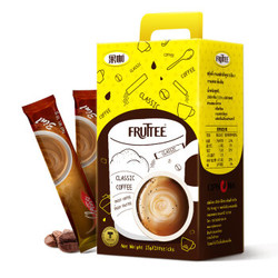果咖（FRUTTEE）泰国原装进口原味咖啡三合一速溶咖啡经典泰式烘焙咖啡粉盒装1500g（15g*100条） *3件