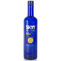 深蓝（Skyy Vodka）洋酒 美国深蓝牌伏特加柑橘味 750ml *3件