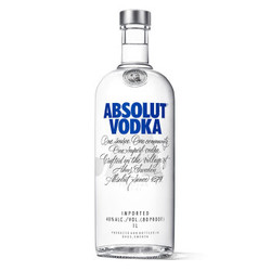 绝对伏特加（Absolut Vodka）洋酒 伏特加 1000ml 原装进口