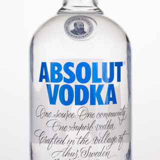 绝对伏特加（Absolut Vodka）洋酒 伏特加 1000ml(1L)