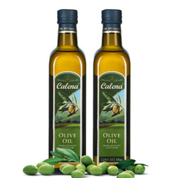 克莉娜 calena 纯正橄榄油1L 压榨食用油 500ml*2瓶（产品升级 新老包装随机发货） *2件