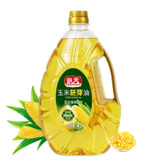 海天 食用油 压榨一级 非转基因 玉米油4L