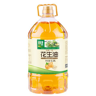 金胜 食用油 压榨一级花生油 6.18L *2件