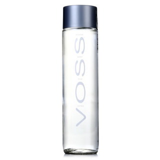 芙丝（VOSS）挪威原装进口饮用天然泉水(深层自流)375ml*24瓶(玻璃瓶)年货送礼