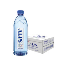 ALPS 阿尔卑斯天然矿泉水500ml*24瓶整箱弱碱性饮用水适用于煮饭泡茶