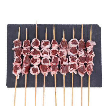 限地区草原宏宝羔羊油包肝串250g约10串