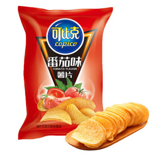 可比克 番茄味 薯片 办公室休闲膨化零食 60g *2件