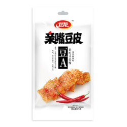 卫龙 辣条 亲嘴豆皮70g/袋川香麻辣味 辣片豆皮皮干 办公室宿舍休闲零食(3包起购)