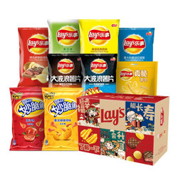 乐事（Lay's）薯片 零食 休闲食品  颐和园 福禄寿喜财大礼盒 零食大礼包 600g