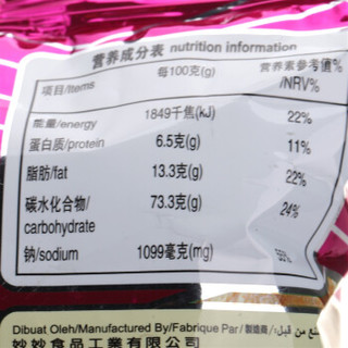 马来西亚进口 妙妙（MIAW MIAW）虾味香脆棒(膨化食品) 60g 休闲零食 小吃