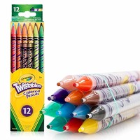 Crayola 绘儿乐 68-7408 可拧转免削彩色铅笔 12色