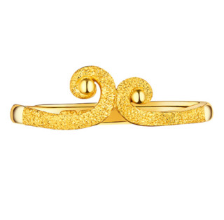 六福珠宝 GMGTBR0013 戒指 (2.84g、0.6cm、金色)