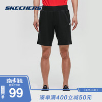 Skechers 斯凯奇 男装新款针织运动短裤