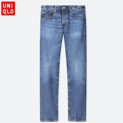 UNIQLO 优衣库 408488 男士直筒牛仔裤  